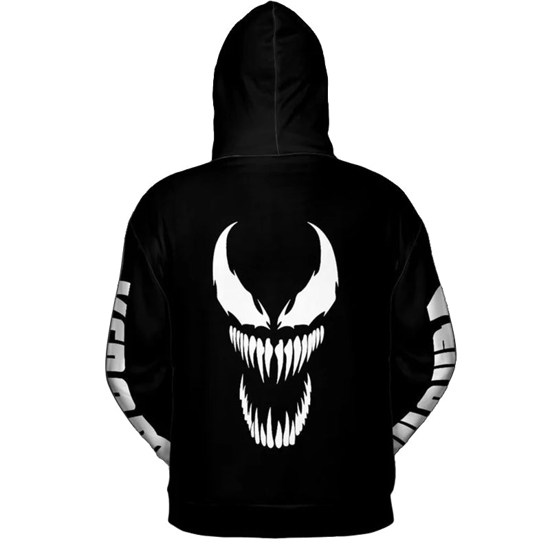 Venom Graphic Black Hoodie