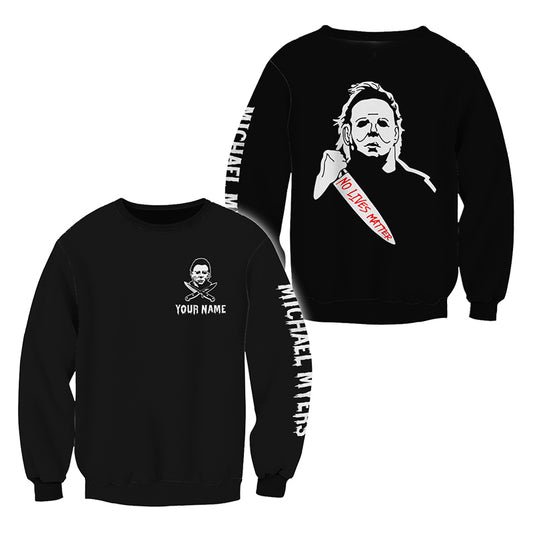 Personalized Michael Myers Black Sweatshirt