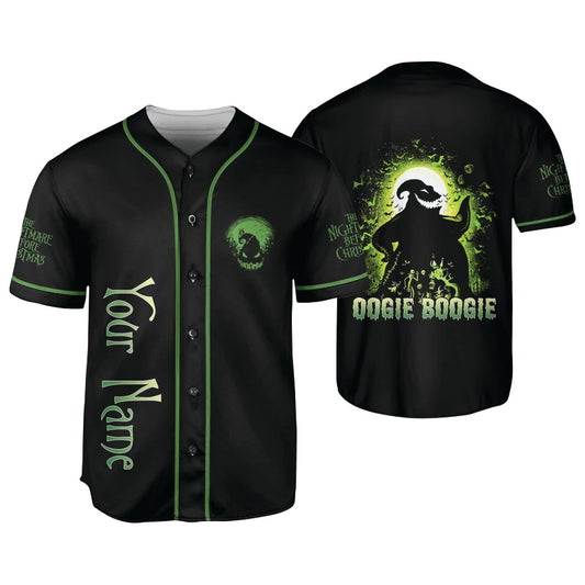 Personalized Nightmare Before Christmas Oogie Boogie Baseball Jersey