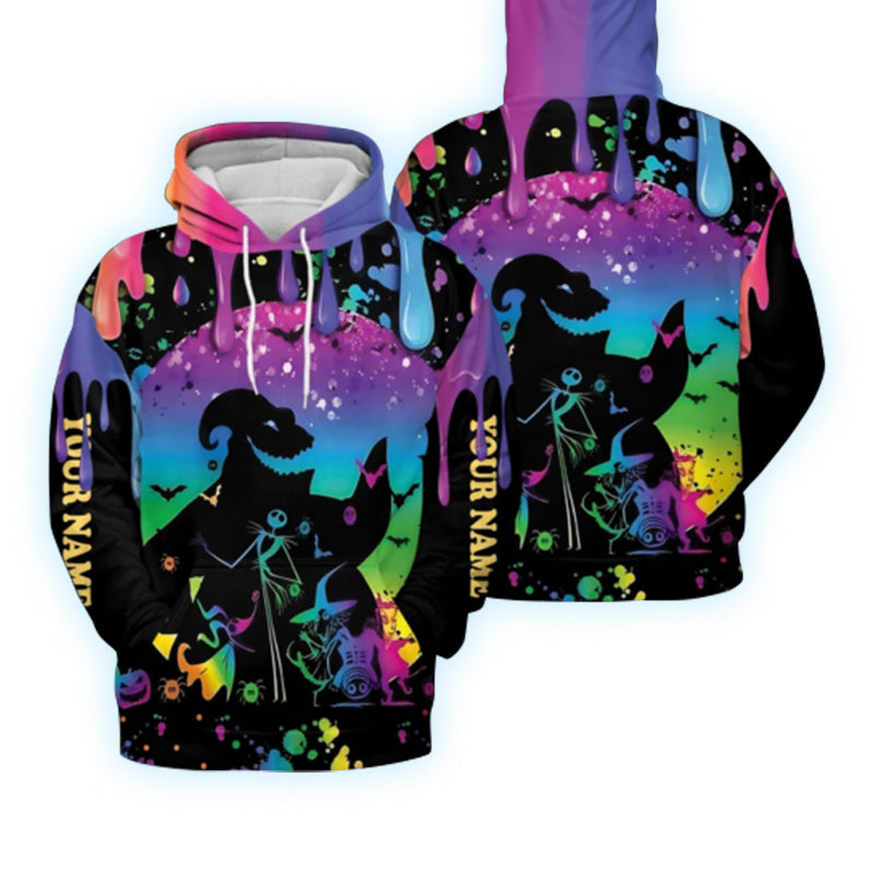 Personalized Oogie Boogie Nightmare Colorful Hoodie Oogie Boogie