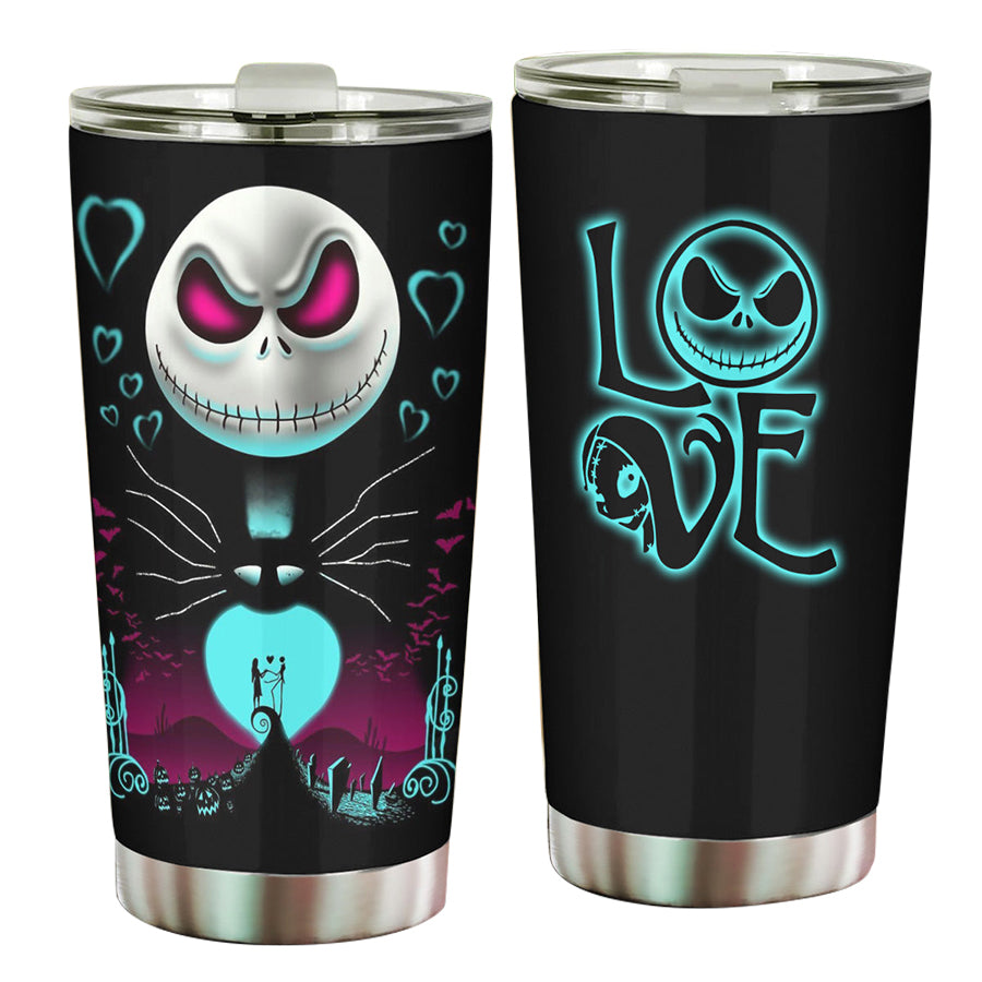 Nightmare Before Christmas Tumbler/ Jack Skellington Cup/ -   Christmas  tumblers, Jack skellington, Nightmare before christmas