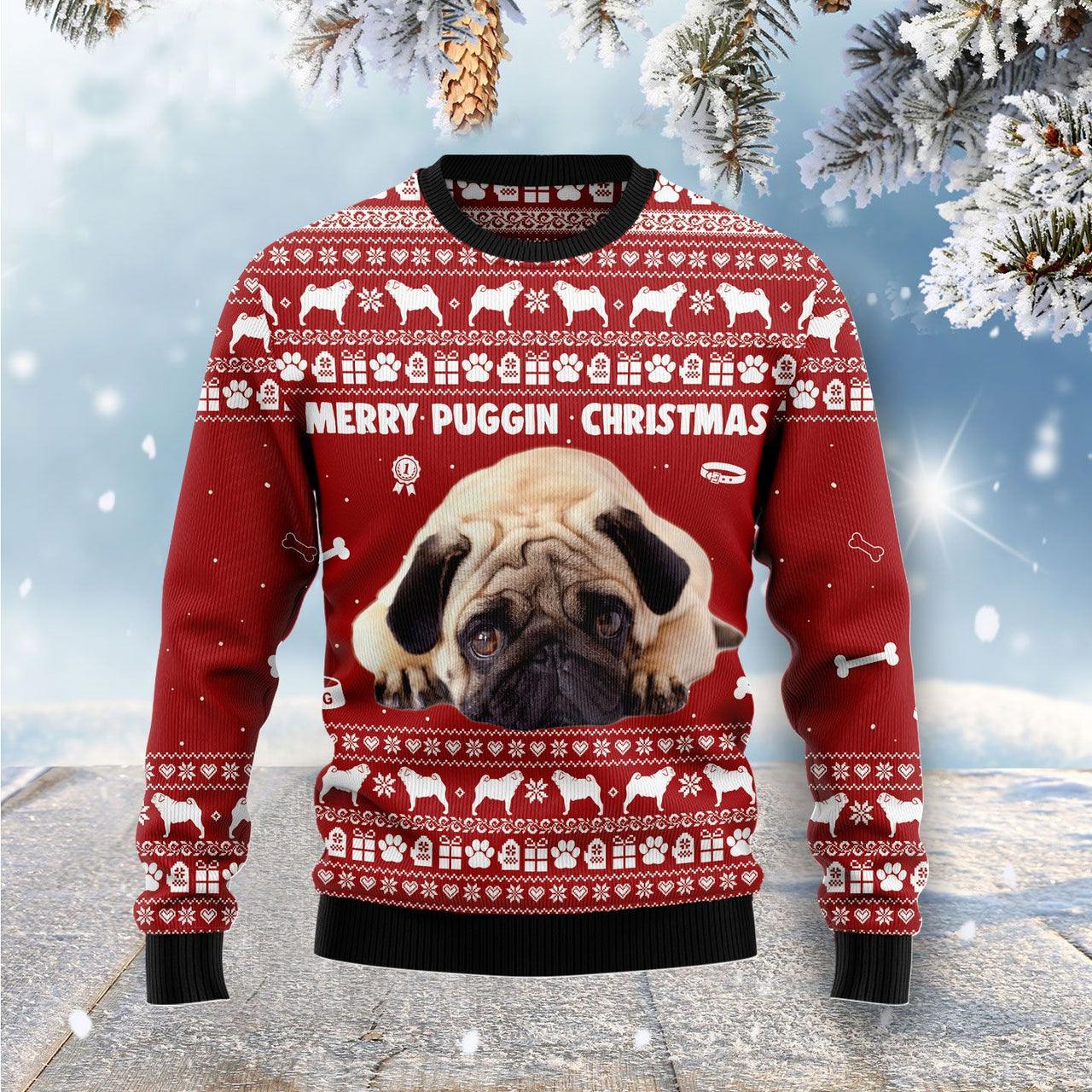 Pug xmas outlet sweater