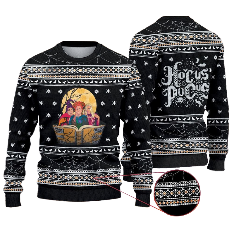 Hocus Pocus Black Ugly Sweater