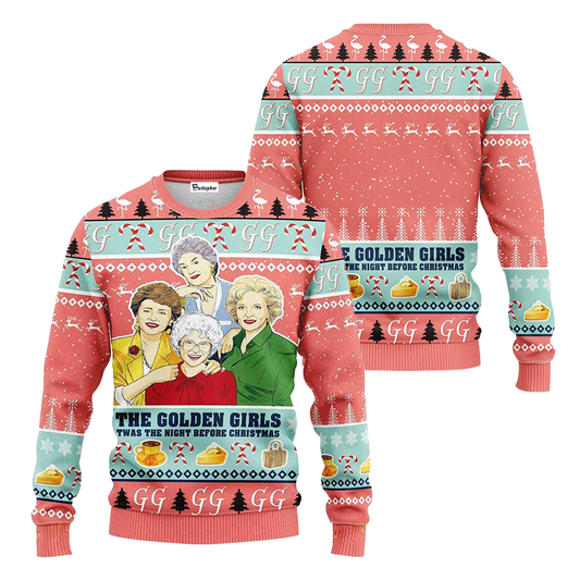 The Golden Girls Night Before Christmas Ugly Sweater