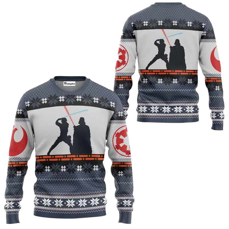 Darth Vader Fight Ugly Sweater