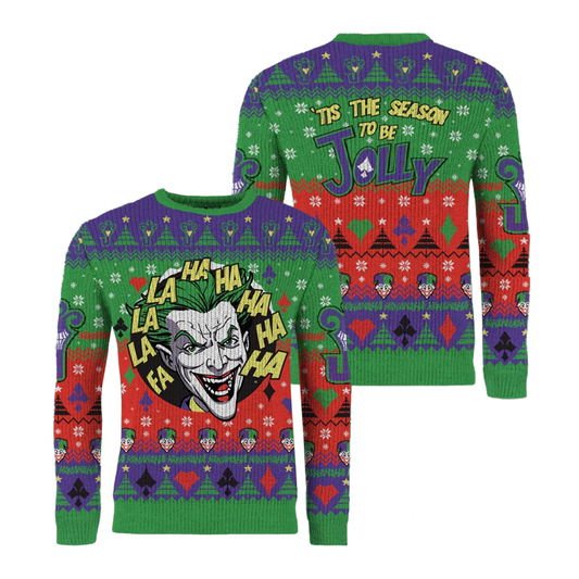 The Joker Christmas The Season To Be Jolly Ugly Sweater