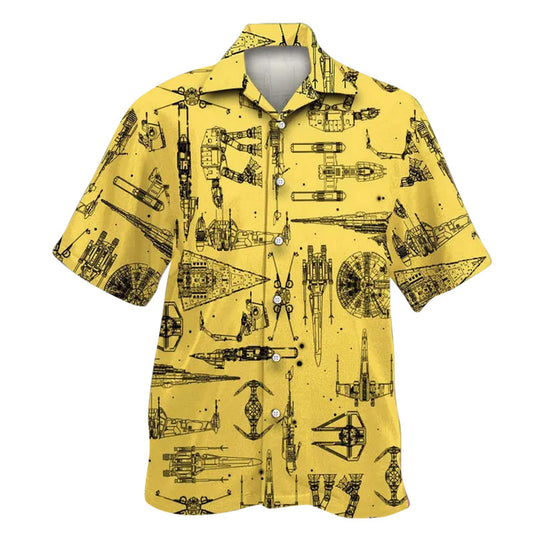 Space Ships Hawaiian Shirt
