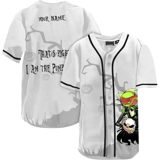 Personalized Jack Skellington That's Right Baseball Jersey