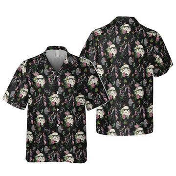 Stormtrooper Tropical Flower Hawaiian Shirt