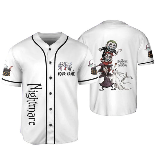 Personalized Nightmare Lock Shock Barrel Baseball Jersey