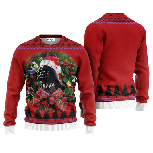 Darth Vader Christmas Red Ugly Sweater