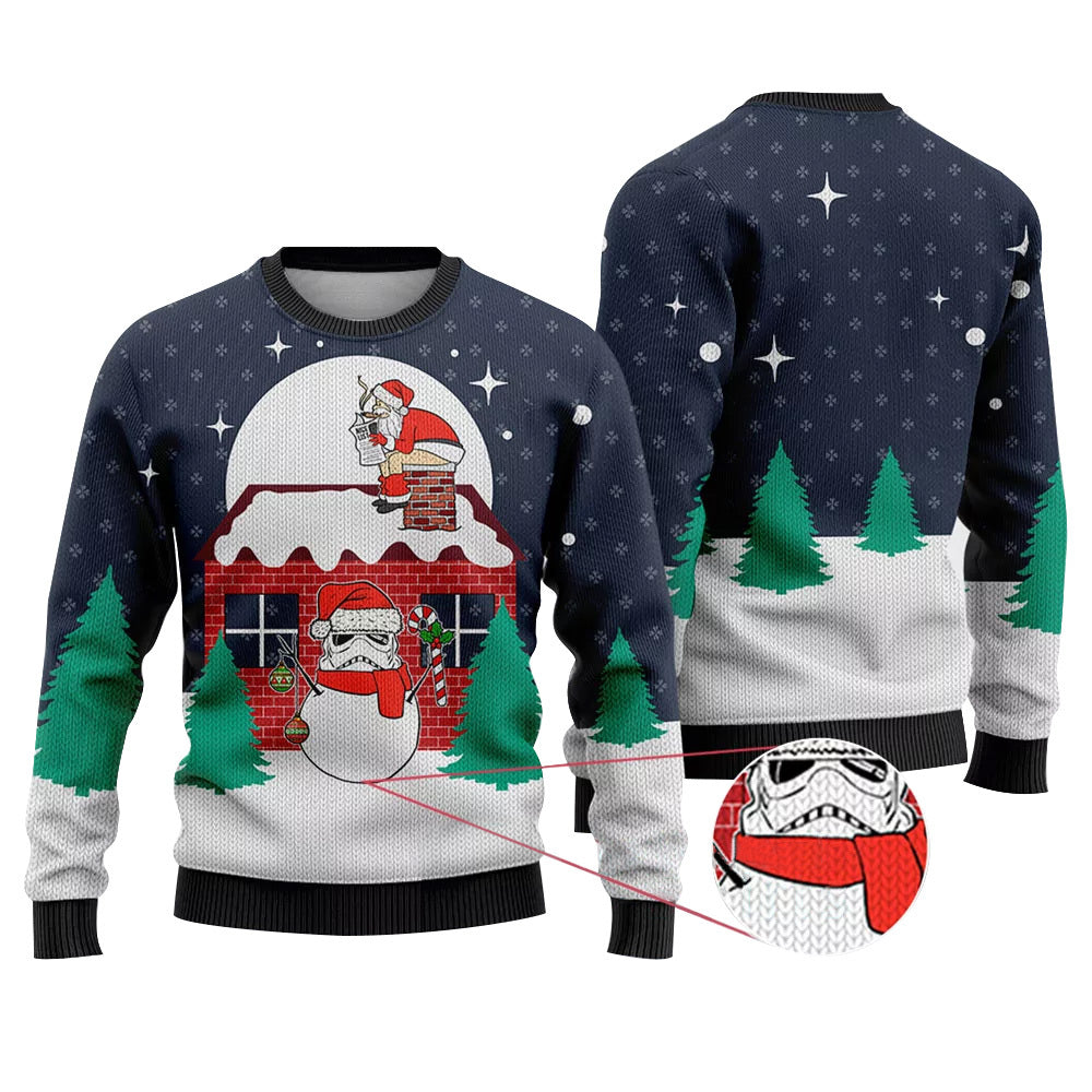 Stormtrooper Snowman Ugly Sweater