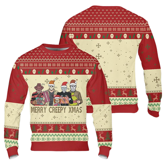 Merry Creepy Xmas Ugly Sweater
