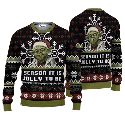 Yoda Season It Is Jolly To Be Ugly Sweater