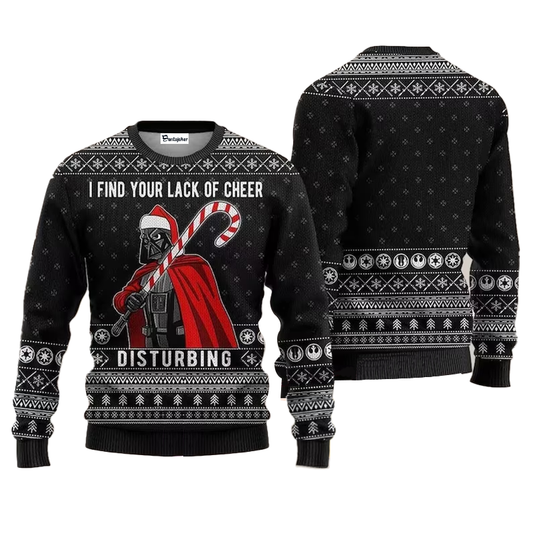 Darth Vader Santa Lack Of Cheer Disturbing Ugly Sweater