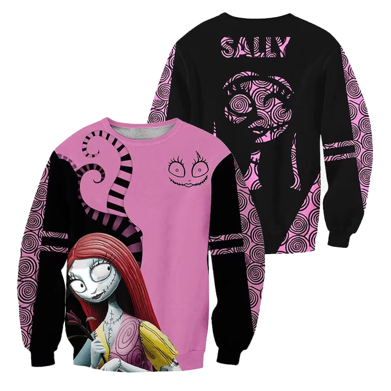 Sally Nightmare Black Pink Sweatshirt