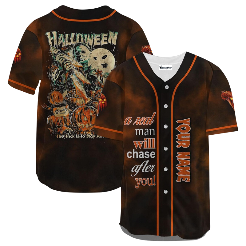 Personalized A Real Man Will Chase After You Baseball Jersey