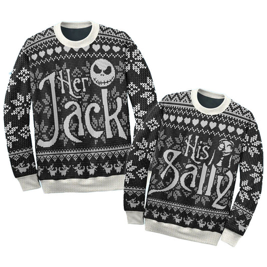 Her Jack His Sally Ugly Sweater
