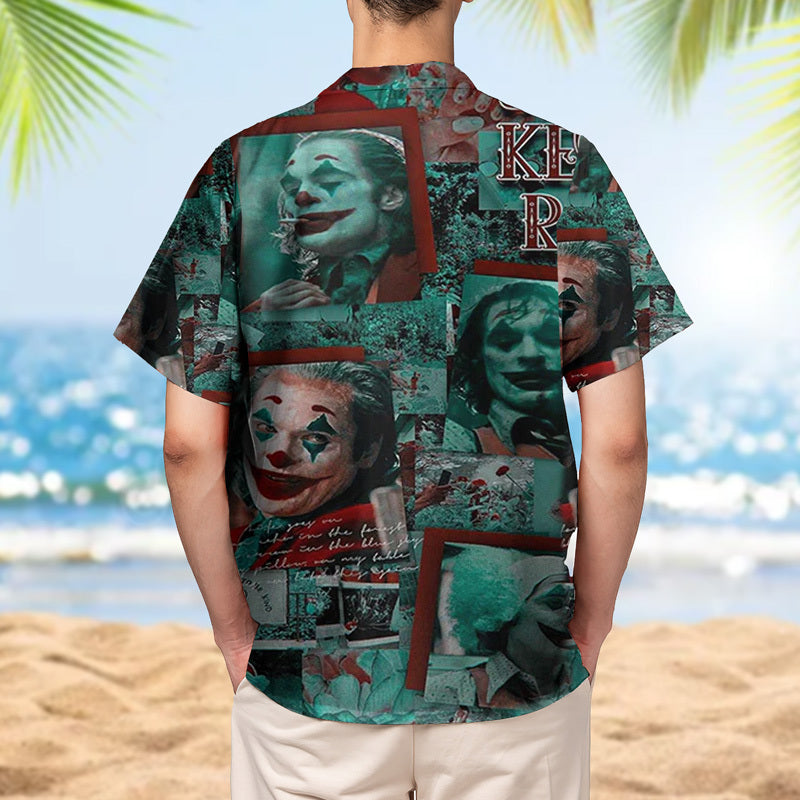 Joker The Moon Follows Me Home Hawaiian Shirt