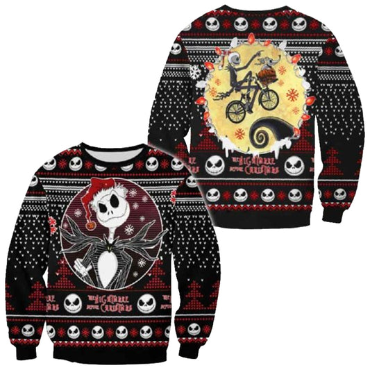 Jack Skellington Zero Nightmare Before Christmas Ugly Sweater