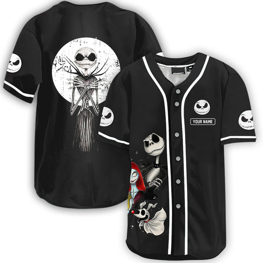 Personalized Jack Sally And Zero Black Baseball Jersey