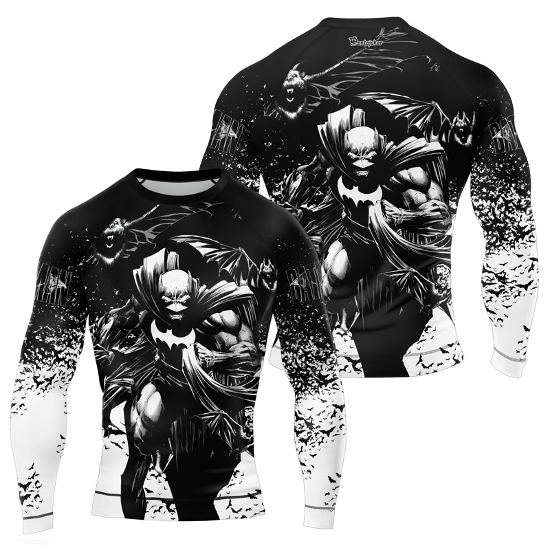 Batman's Fury Men's Long Sleeve Rash Guard