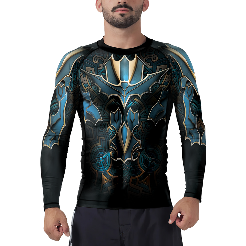 Bat Wings Armor Men's Long Sleeve Rash Guard