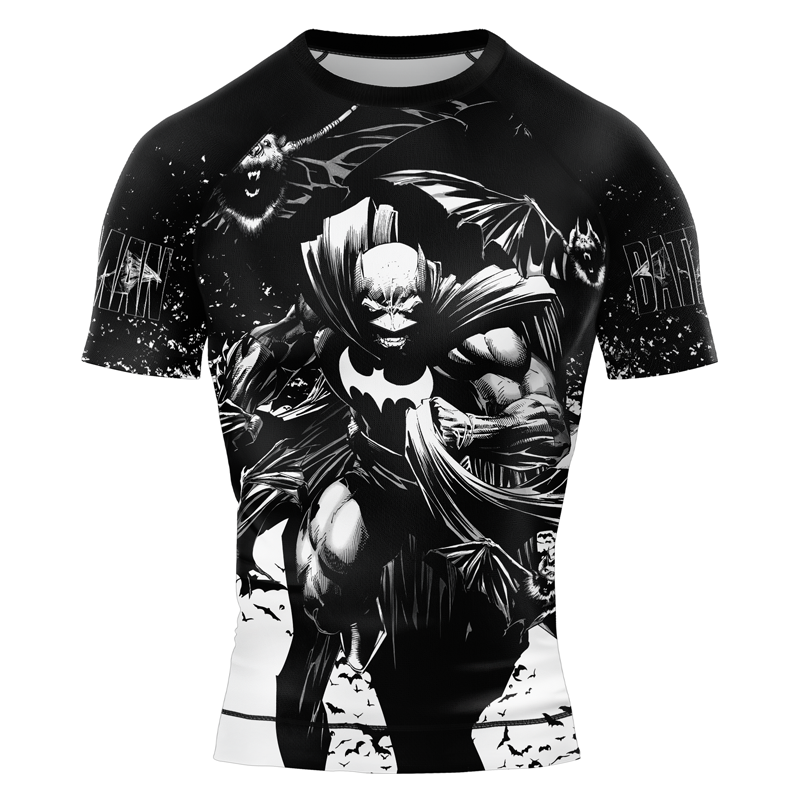 Batman's Fury Men's Short Sleeve Rash Guard