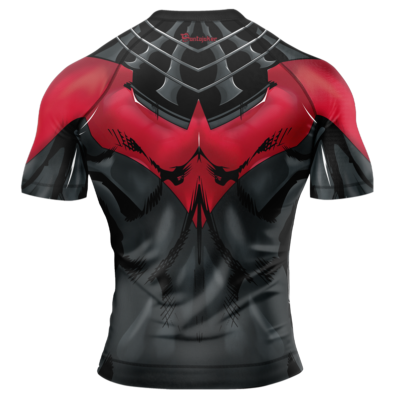 Red Winged Bat Men's Short Sleeve Rash Guard