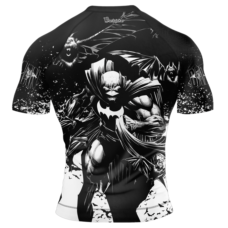 Batman's Fury Men's Short Sleeve Rash Guard