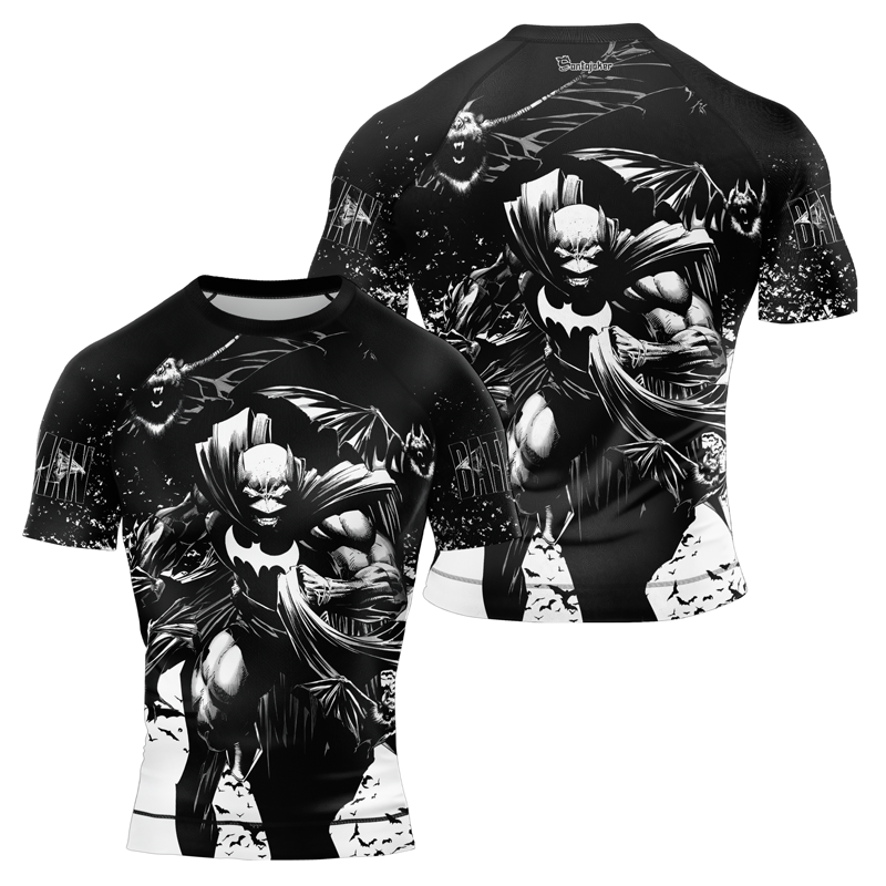 Batman's Fury Men's Short Sleeve Rash Guard