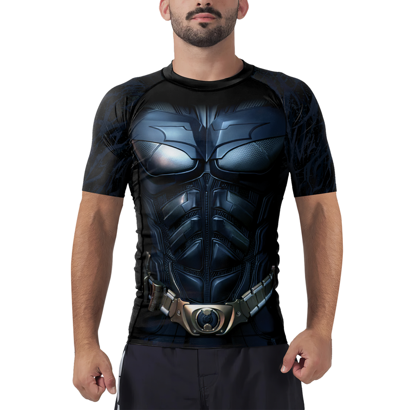 Armored Batman Men's Short Sleeve Rash Guard