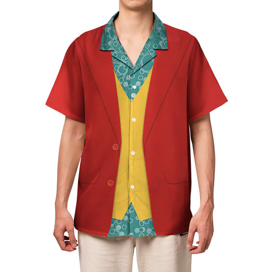 The Joker Cosplay Hawaiian Shirt And Shorts Set