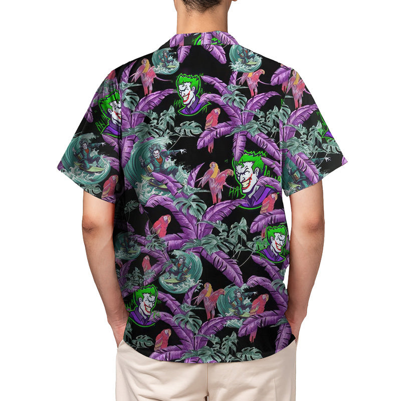 Joker HaHaHa Tropical Palm Hawaiian Shirt