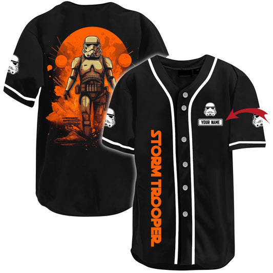 Personalized Stormtrooper Inspired Baseball Jersey