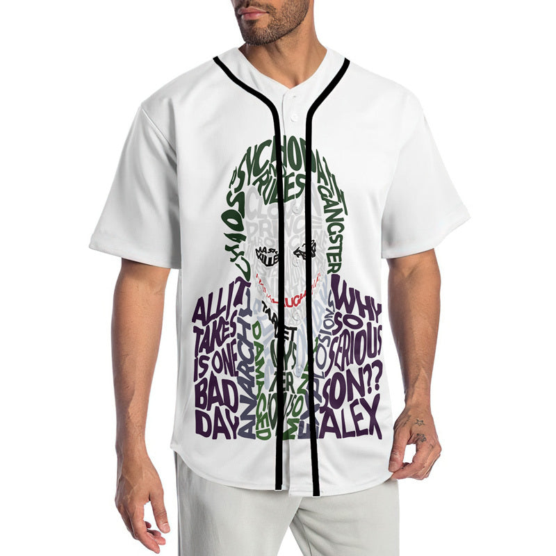 The Clown Prince Of Crime Why So Serious Baseball Jersey
