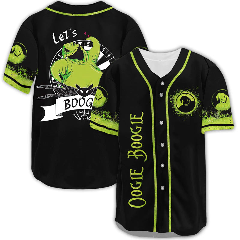 Nightmare Before Christmas Oogie Boogie Baseball Jersey