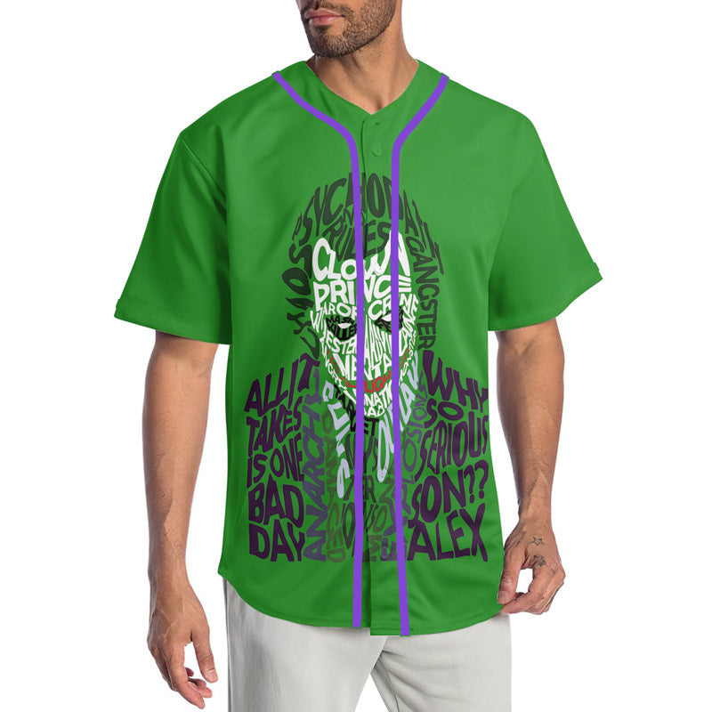 The Clown Prince Of Crime Why So Serious Baseball Jersey