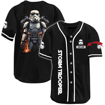 Personalized Stormtrooper Inspired Baseball Jersey