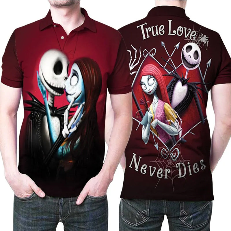 Jack Skellington And Sally True Love Polo Shirt