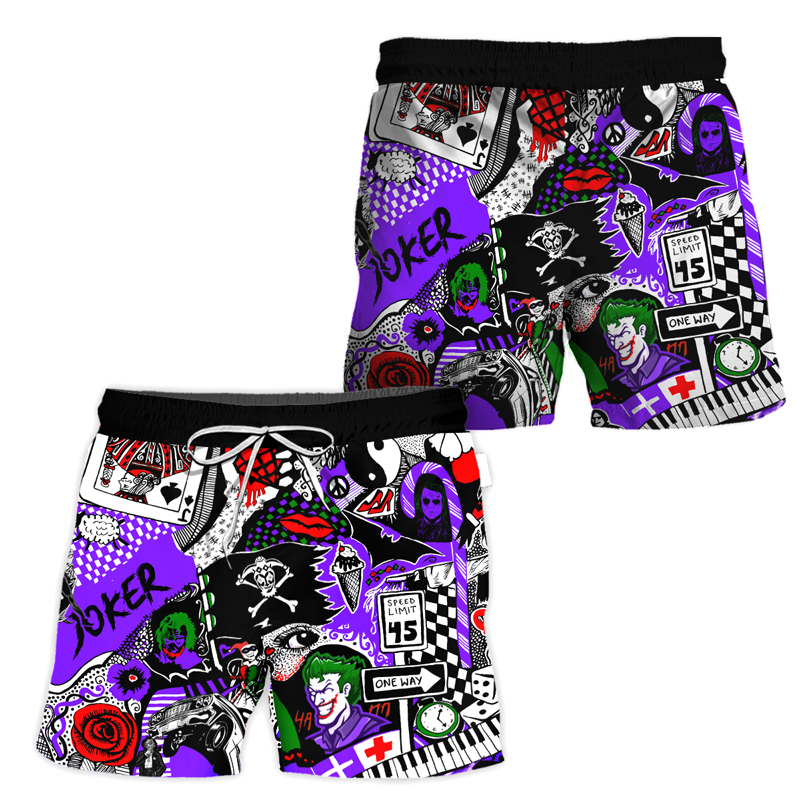 The Joker Poker Beach Shorts