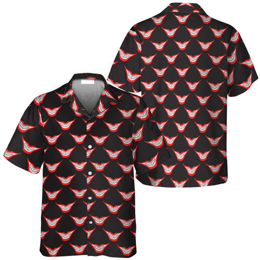 Joker Red Smile Hawaiian Shirt