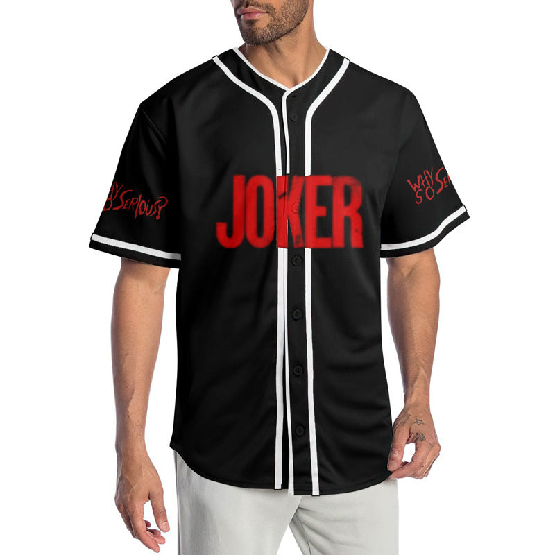 Joker Why So Serious HaHaHa Baseball Jersey