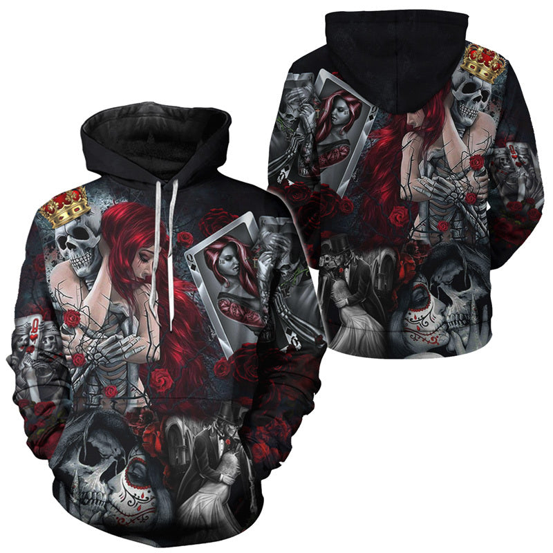 Jack Skellington & Sally Skull Hoodie 