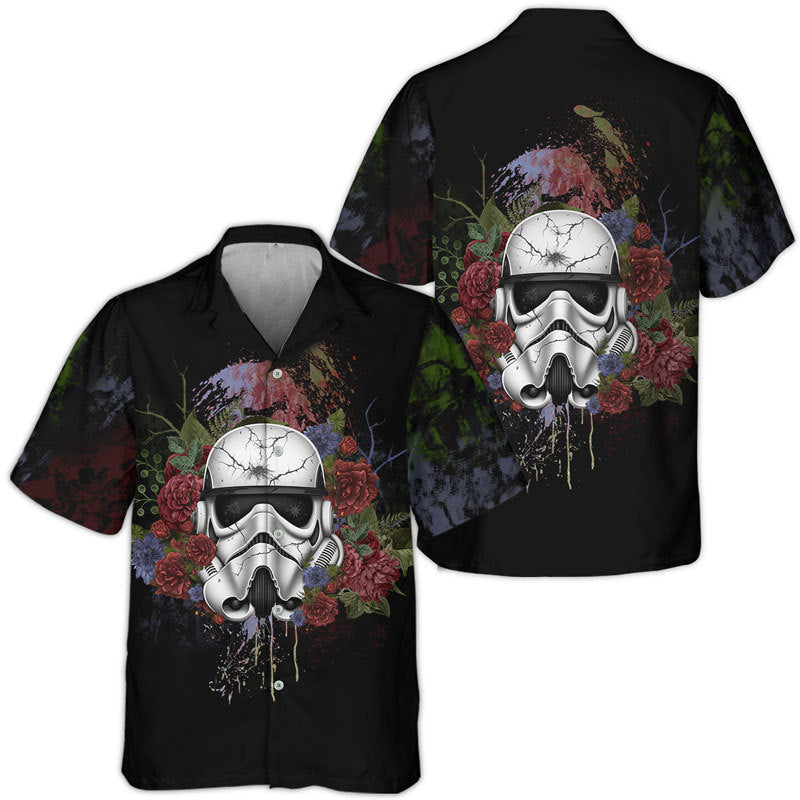 Stormtrooper Colorful Flower Hawaiian Shirt
