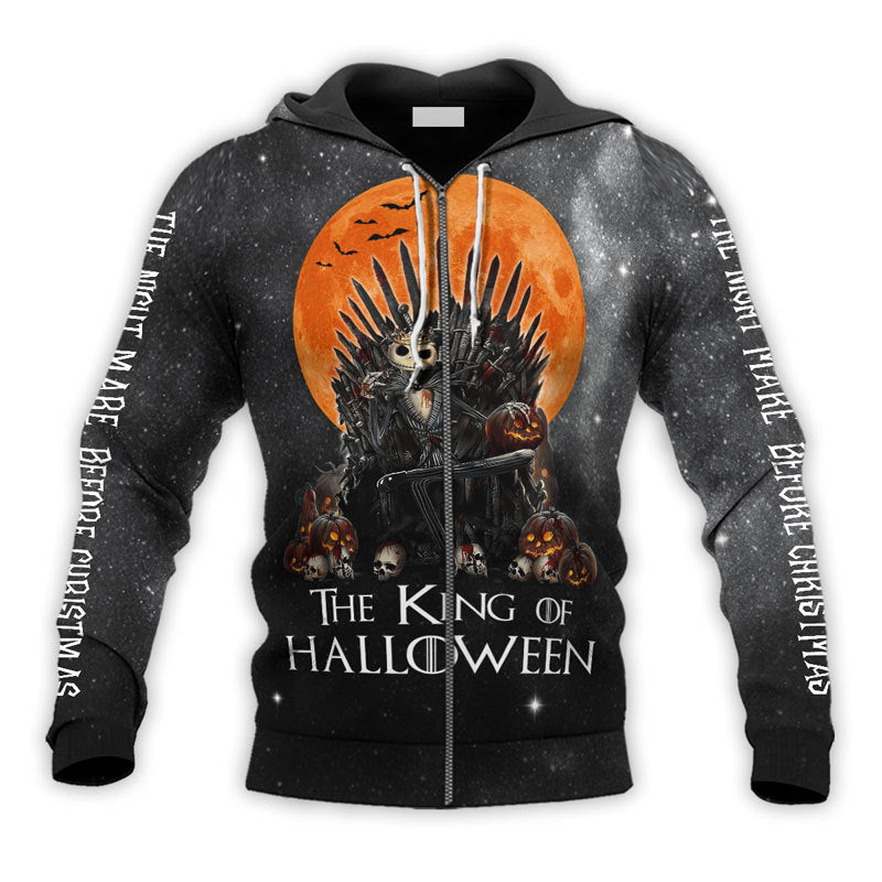 The King Of Halloween Zip Hoodie