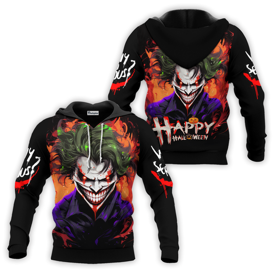 Joker Happy Halloween Why So Serious Hoodie