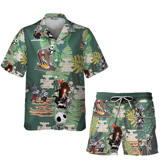The Nightmare Before Christmas Shirt And Shorts Set