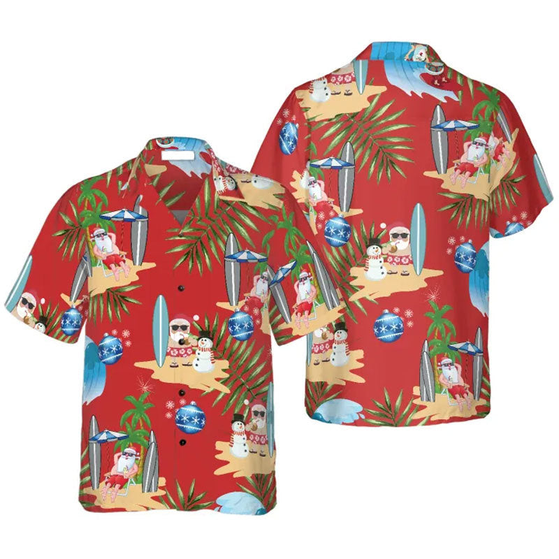 Santa Claus Summertime Hawaiian Shirt