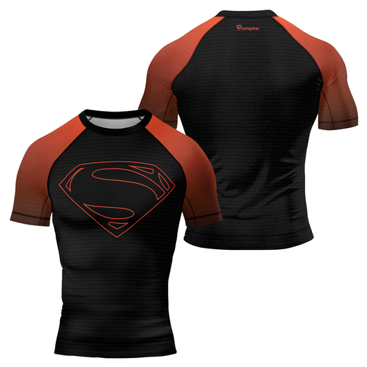 Superman Kryptonian Ember Men's Short Sleeve Rash Guard